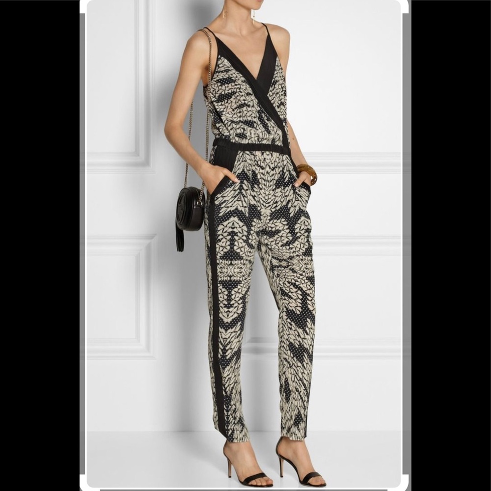 DVF Shany Printed Wrap Effect Silk Jumpsuit
Diane Von Furstenberg